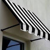 Black And White Awning Fabric Awntech Santa Fe Twisted Rope Arm Window Awning In 2020 Window Awnings Metal Awning Window Design