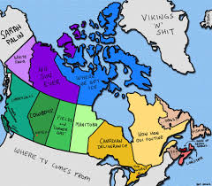 Here S A Map Of How Canadians See Other Canadians Canada Funny Canada Memes Canadian Humor