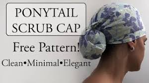************download instructions******etsy does not allow downloads on it's mobile app at this time. No Buttonhole Ponytail Scrub Cap Detailed Step By Step Tutorial Free Pattern Youtube