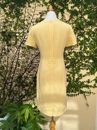 Laura Ashley Pure Wool Yellow Shift Dress