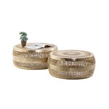 table basse ethnique dore cleopatra kare design decoration table basse table basse table basse verre