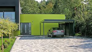 Essentially the carport was attached to one side of the house, about 2/3 the width of it. Carports M S Bauelemente Gmbh Bargstedt