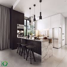 Apartment Black And White Theme House Black On Behance Luxury Kitchen Design Trendy Apartment Decor Trendy Home Decor