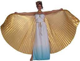 Forum Novelties Women S Theatrical Wings Costume Accessory Gold One Size Wings Costume Cleopatra Costume Egyptian Goddess Costume