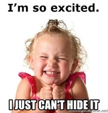 I Just Can T Hide It I M So Excited Little Girl Meme Generator