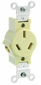 Leviton 5032i 20 Amp 125250 Volt Narrow Body Single Receptacle Straight Blade Commercial Grade Nongrounding Ivory Click Leviton Gadget World Latest Gadgets