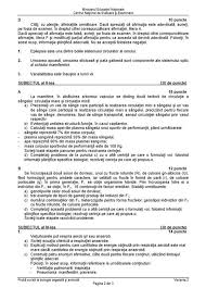 Subiecte Biologie Vegetală și Animală 2018 Edu Ro Avem Baremul De Corectare La Examenul De Bacalaureat Galerie 3