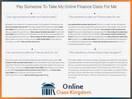 Take My Online Finance Class For Me Finance Class Online Classes Finance