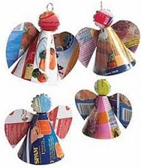 Dragonfly Designs Christmas Angels Recycle Christmas Cards Angel Ornaments