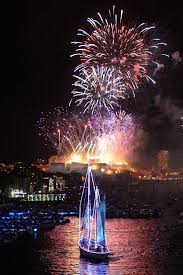 Pyrotechnic Show Company Group F Performs With Fireworks In The Vieux Port Old Port Of Marsei New Year S Eve Around The World New Year Celebration Old Port