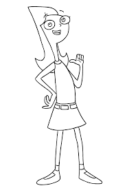 Color phineas ferb | phineas and ferb coloring pages. Candace Flynn From Phineas And Ferb Coloring Page