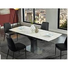 table a manger extensible colby 6 a 8 couverts ceramique verre trempe table a manger extensible table a manger mobilier de salon