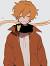 Pastel Orange Orange Hair Anime Boy