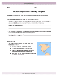 Maybe you would like to learn more about one of these? Student Exploration Building Pangaea Fill Online Printable Fillable Blank Pdffiller
