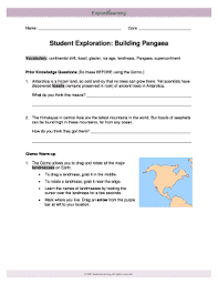 7b042e0984 in 1915, alfred wegener proposed that all of earth's continents were once joined in an ancient supercontinent he called pangaea. Student Exploration Building Pangaea Fill Online Printable Fillable Blank Pdffiller