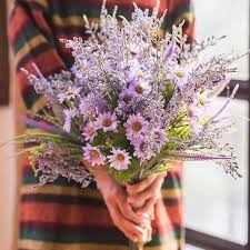 Hours may change under current circumstances Artificial Flower Bouquet Purple Country Flowers 20 Tall Rusticreach