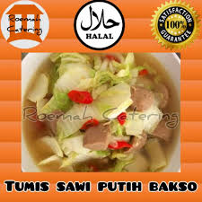 Ambil 1 siung bawang putih. Menu Katering Tumis Sayuran Sawi Putih Bakso Lauk Sayur Roemah Catering Shopee Indonesia