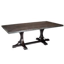 Galvanized sheet metal was used to keep the cost low. Iron Dining Tables Bases Iron Accents