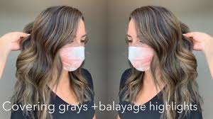 Another good option if you're just starting to go gray is to use a vegetable dye or a semipermanent glaze. How To Cover Up Gray Hair Balayage Highlights Youtube