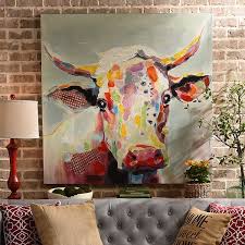 4.5 out of 5 stars. Betsy Cow Canvas Art Print 50x50 Kirklands