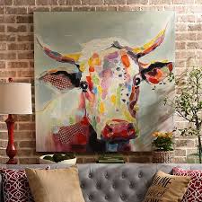 Great info about art supplies and materials needed to start painting with acrylics for beginners. Betsy Cow Canvas Art Print 50x50 Kirklands