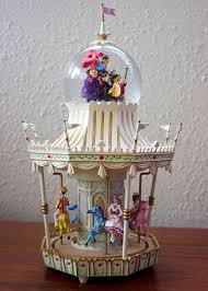 Disney Mary Poppins Carousel Musical Snow Globe Rare Snowglobe Snow Dome Musical Snow Globes Disney Snowglobes Snow Globes