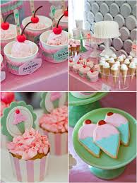 An Ice Cream Parlor Party Desserts Table Ice Cream Party Ice Cream Birthday Party Ice Cream Party Theme