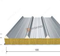 Global 500 Over Lap Type Rock Wool Corrugated Roof Sandwich ...