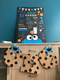 Kurabiye Canavari Dogum Gunu Partisi Dogum Gunu Parti Malzemesi Temali Dogumgunu Partileri