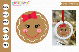Download Gingerbread Girl Face Svg Christmas Character Cutting Files 352955 Cut Files Design Bundles