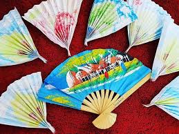 Arts And Crafts Hand Held Fans Decorated With The Langkawi Beach Scene And Malaysian Traditional Homes Fun Homeschool Fun Activities For Kids Crafts