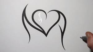 Initially, most heart tattoos were associated with mothers and the trend remained popular for quite some time. Combining Initials N And A With A Heart Tattoo Design Youtube