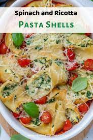 Spinach And Ricotta Stuffed Pasta Recipe Lunch Recipes Healthy Healthy Pasta Recipes Yummy Pasta Dish