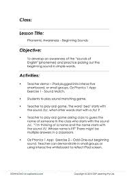 Lesson Plans Phonemic Awareness Beginning Sounds Phonics Lesson Plans School Lesson Plans Kindergarten Worksheets Sight Words