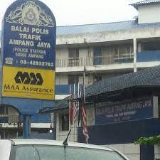 Gambar ngeri sekitar kemalangan jalan raya. Balai Polis Trafik Ampang Now Closed Police Station