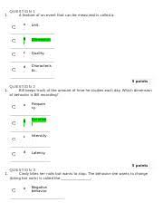 Maybe you would like to learn more about one of these? Psy7711 Unit 2 Quiz 1 Question 1 1 A Feature Of An Event That Can Be Measured Is Called A A Unit B Dimension C Quality D Characteris Tic 5 Points Course Hero