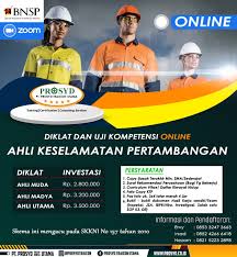 Studi kasus implementasi k3 di sektor konstruksi. Diklat Online Training From Home Dan Sertifikasi Kompetensi Ahli Keselamatan Pertambangan Muda Madya Utama