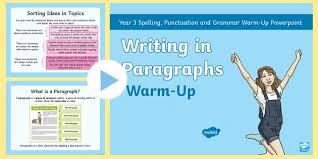 Picture composition generally develops the skill of. Paragraphs English Resources Twinkl Ireland