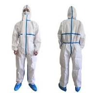 Disposable Medical Isolation Clothes for Medical Staff Non Sterile  One-Piece Hooded Surgical Gown Coverall Reinforce Version