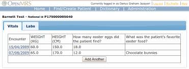 patient chart widgets module documentation openmrs wiki