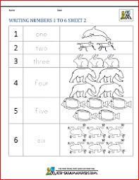 Learn to write number 2. Kindergarten Number Worksheets