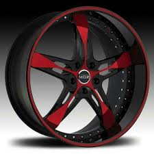 Black And Red Truck Rims 20 Inch Pin Av Kingzalut Pa Ripping Rrrimz Felg