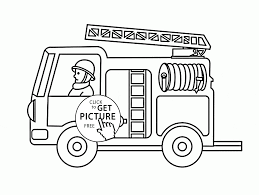 Small Fire Truck Coloring Page For Toddlers Transportation Coloring Pages Printables Free Wuppsy Com Truck Coloring Pages Fire Trucks Coloring Pages
