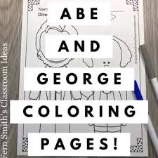 President george washington's linkedin page (1789). Presidents Day Coloring Pages With George Washington And Abraham Lincoln