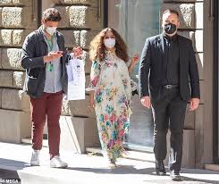 Salma hayek's daughter valentina paloma pinault turned 13 on september 21, 2020, just weeks after the actress celebrated her own 54th birthday. Freedomroo Salma Hayek Is A Boho Babe With Curly Locks And Flowing Floral Gown Amid House Of Gucci Filming Australiannewsreview