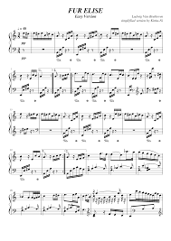 In some cases, to find the music you need to scroll down to the bottom of the. Kid Fur Elise Piano Sheet Music For Beginners With Letters
