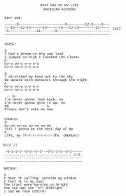 Best Day Of My Life Ukelele Chords Ukulele Songs Ukulele Songs Ukulele Fingerpicking Songs