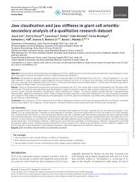 Image result for Jaw Claudication