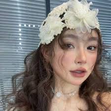 Mũ dệt kim KANNERT, Mũ nồi thủ công ren, Hoa thời trang thoáng khí Mũ  Skullies mùa hè dành cho nữ