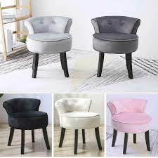 velvet vanity stool dressing chair with black legs bedroom ottoman furniture ebay vanity stool ottoman furniture dressing chair